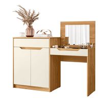 Tocador Vekkahome Trend 2 Puertas 1 Cajón Café