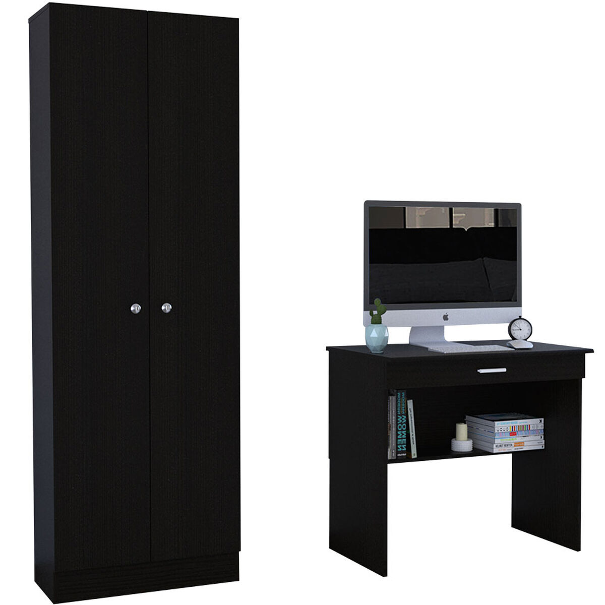 Escritorio Office 1 + Closet 2 Puertas Home
