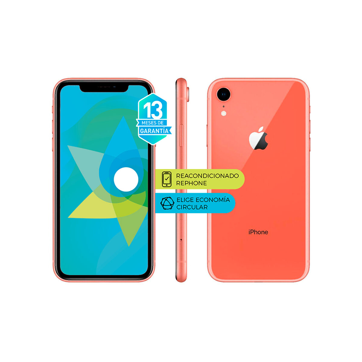Celular Apple iPhone XR 64GB 6,1" Reacondicionado Coral Liberado