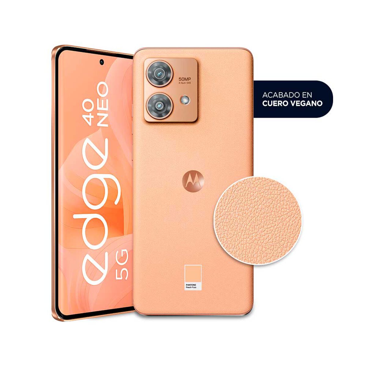 Celular Motorola Moto Edge 40 Neo 5G 256GB 6,55" Peach Liberado