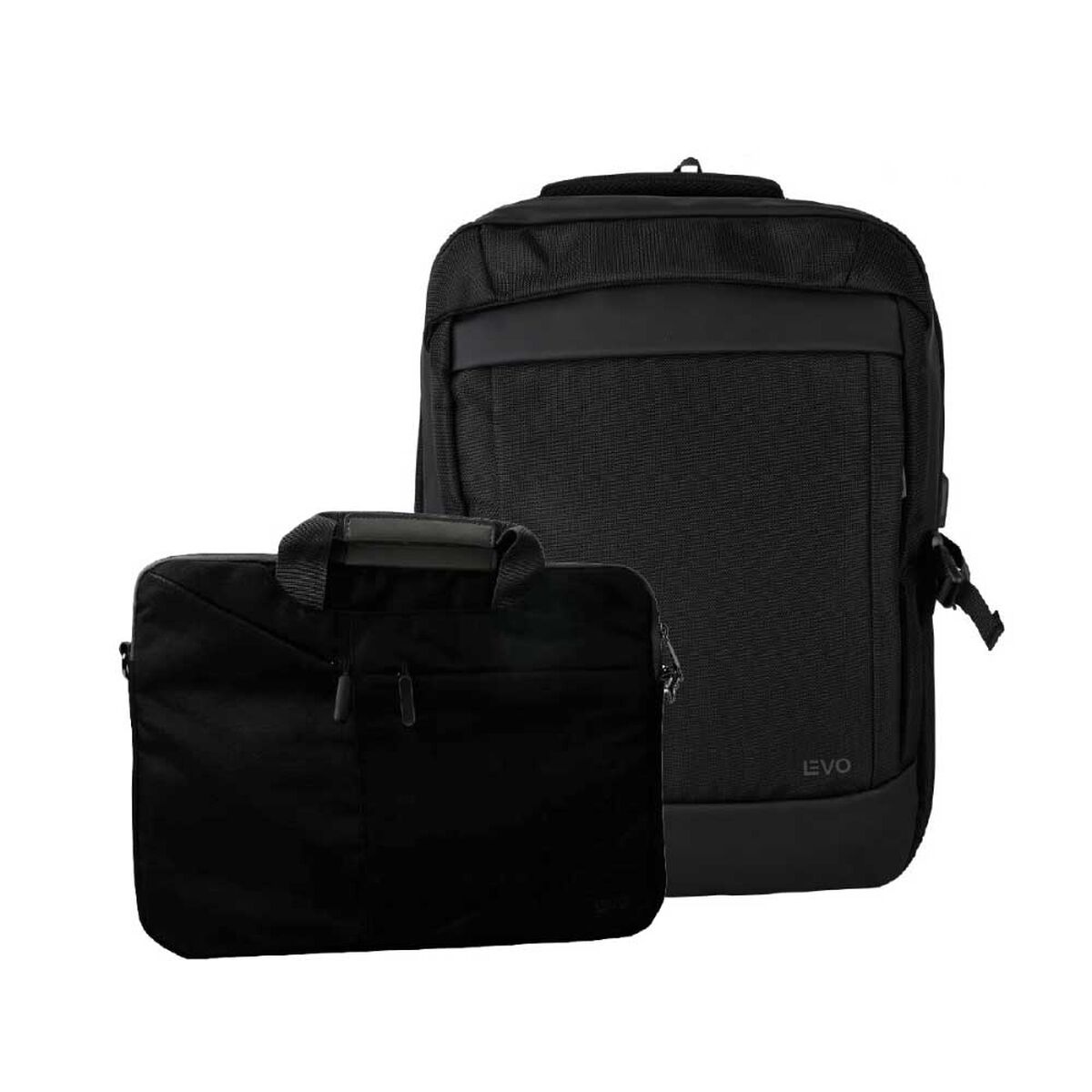 Mochila Levo Wolf Negra 15,6" + Funda Negra 15,6"