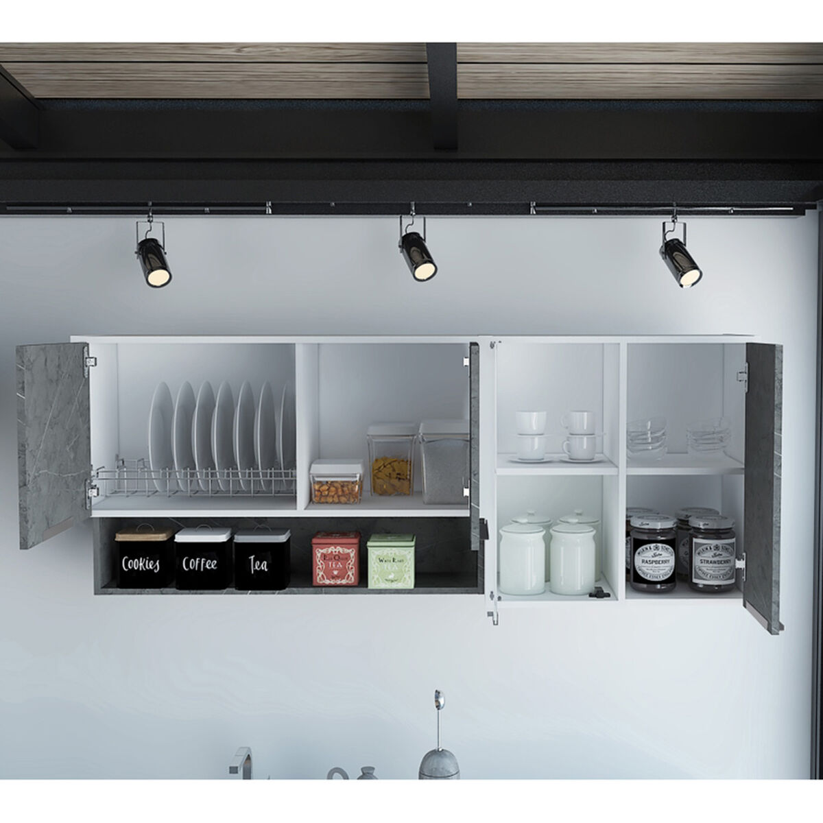 Mueble de Cocina Superior TuHome Akita