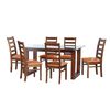 Juego de Comedor Latam Home Pamplona Granada 6 Sillas Velvet Pistacho