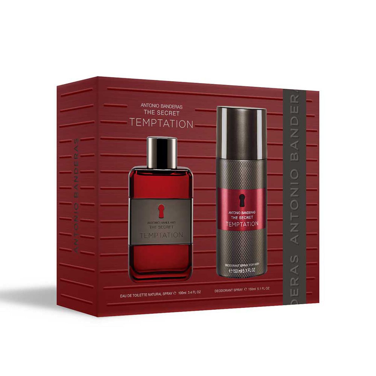 Set de Perfume Antonio Banderas The Secret Temptation 100 ml + Deo150 ml