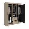 Closet Tuhome 150 VM 4 Puertas 2 Cajones Cartagena Wengue