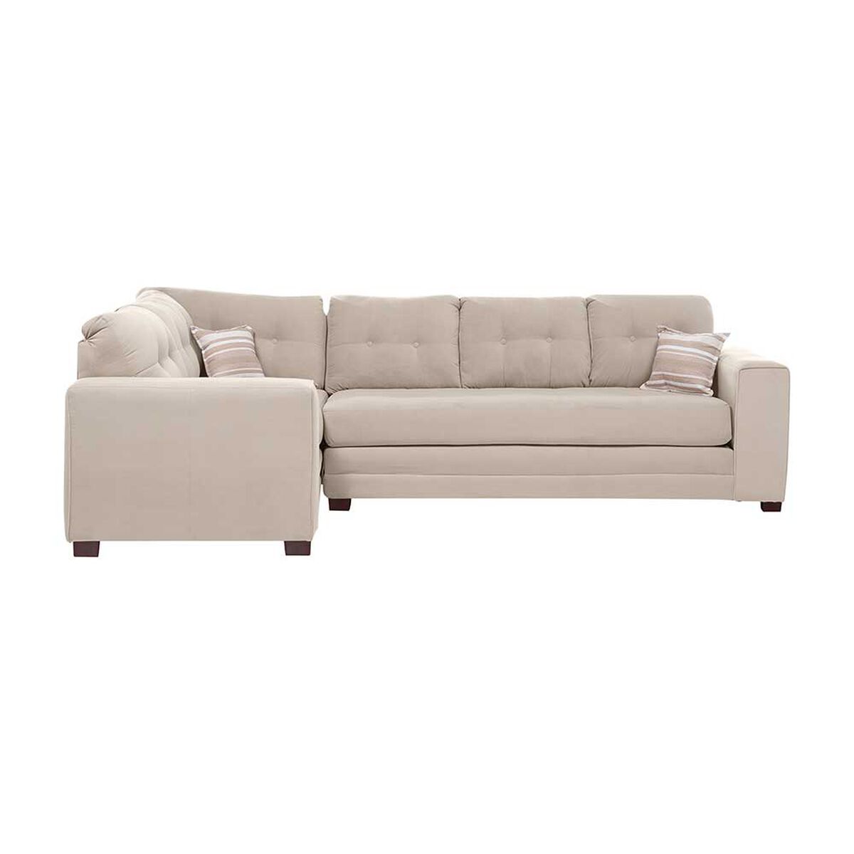 Sof&aacute; Seccional Izquierdo Living Factory Dubai 5 Cuerpos Beige