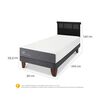 Cama Europea CIC 1 Plaza Smart + Respaldo Dublin Negro