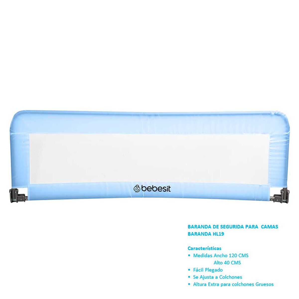 Baranda De Cama Azul Bebesit