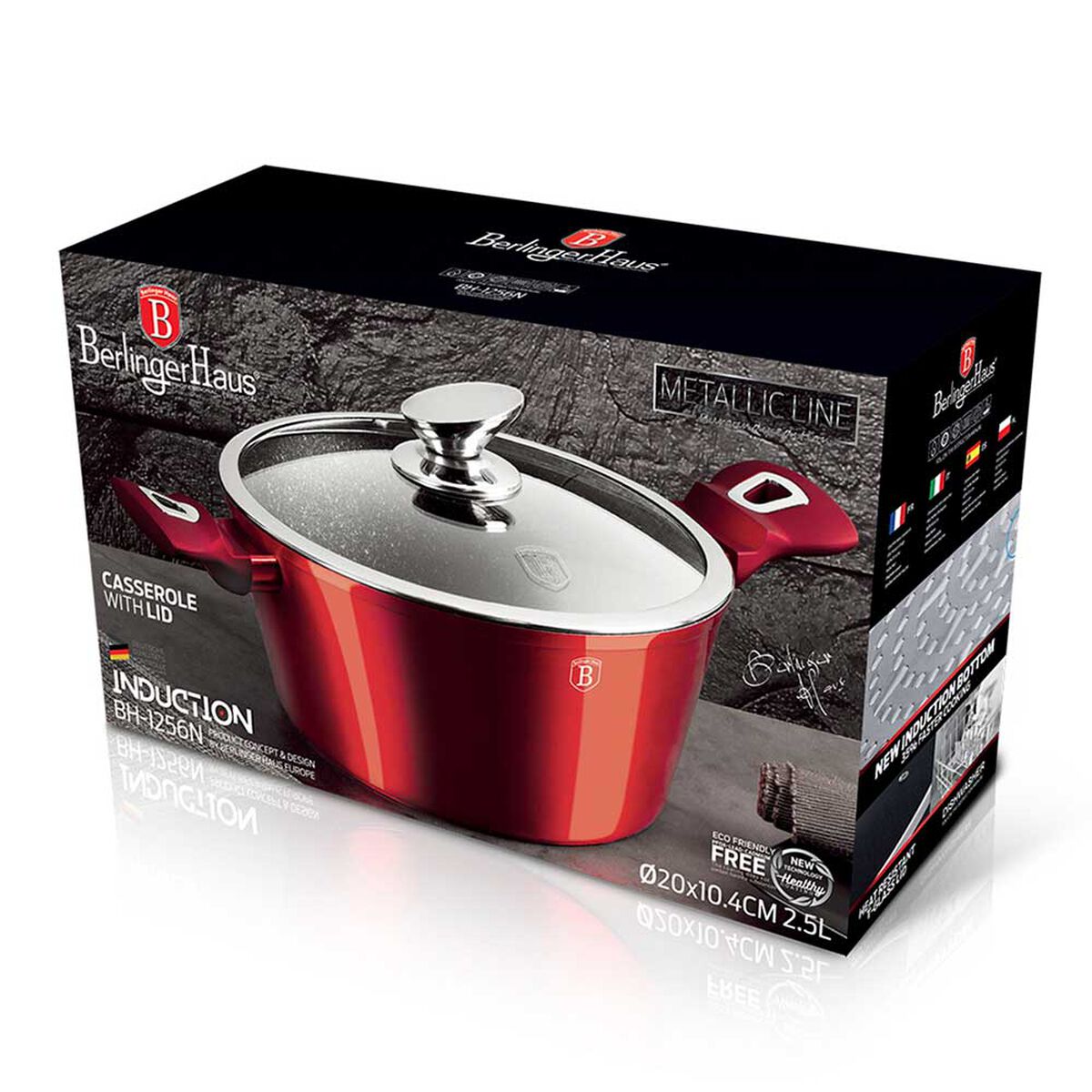 Cacerola Berlinger Haus Aluminio Forjado Rojo 20 cm