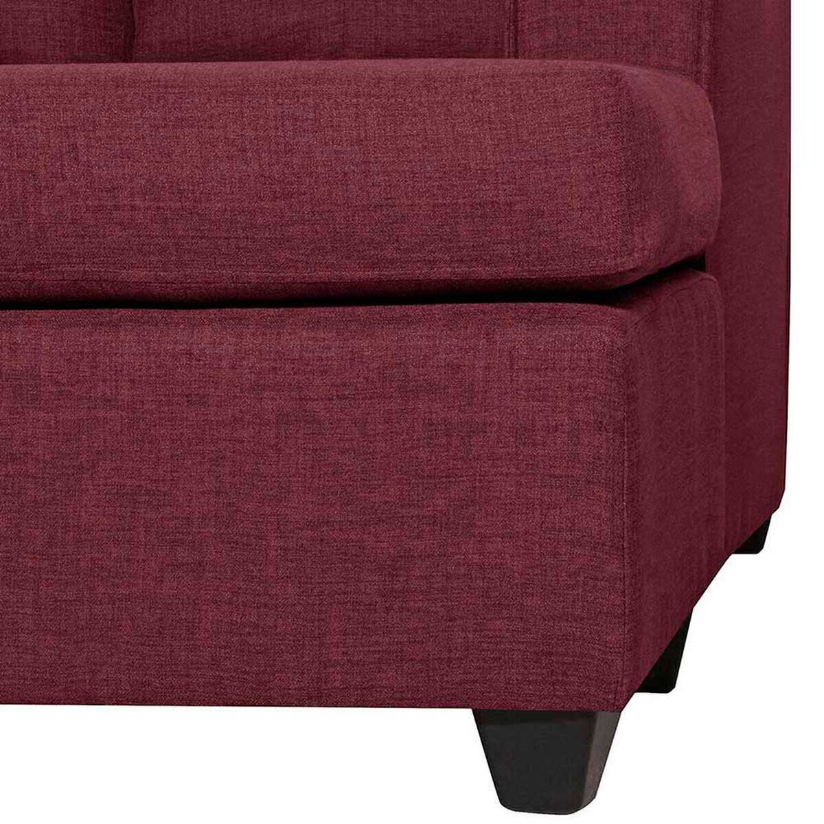 Sof&aacute; Seccional Black Factory Ranger 4 Cuerpos Burdeo