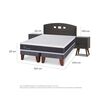 Cama Europea CIC Base Dividida 2 Plazas Ortopedic + Respaldo + 2 Veladores Gales