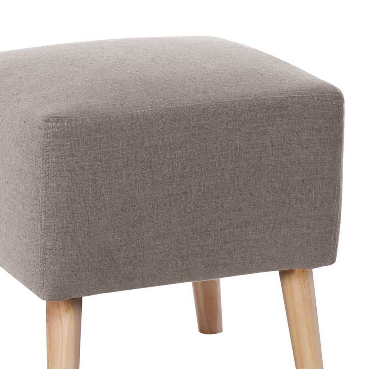 Pouf Latam Home Burdeos Lino Gris Claro