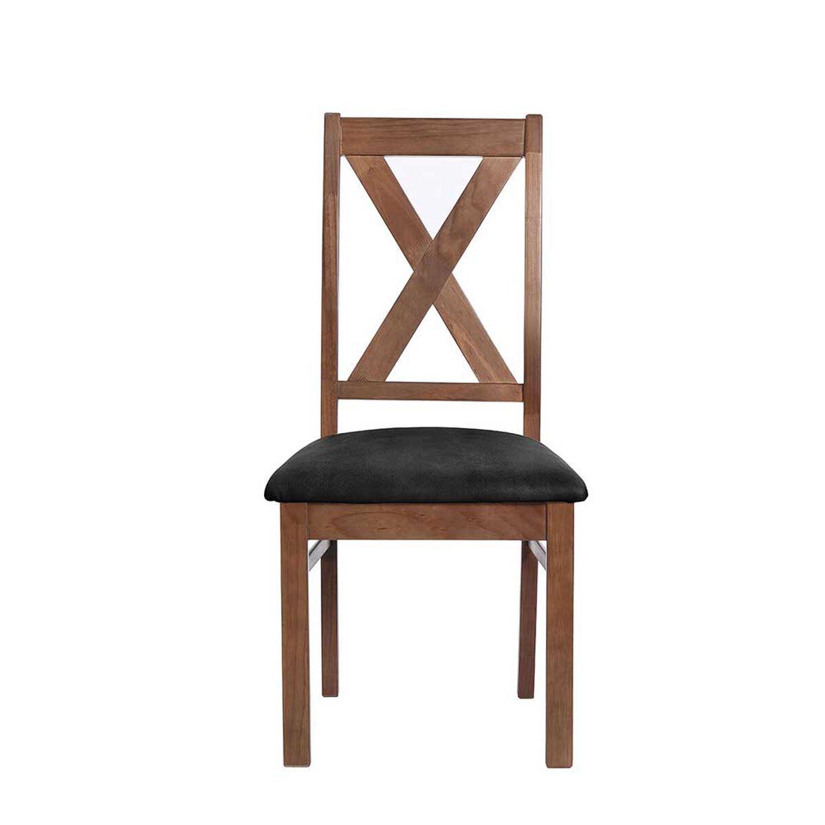 Juego de Comedor Latam Home Sevilla Segovia 2 Sillas + 2 Bancas Cuero Kentucky Negro