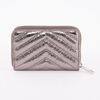 Billetera Metalica Dorada Eco Cuero Mujer Zibel