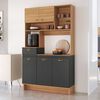 Muebles de Cocina Amuv 5 Puertas 1 Cajón Grafito