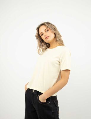 Imagen 1 del producto Polera Manga Corta Mujer Icono Amarillo, Blanco, Cafe, Celeste, Navy