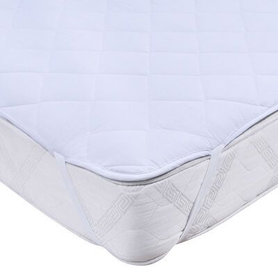 Cubrecolchón Impermeable Mashini 2 Plazas Blanco