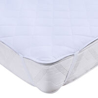 Cubrecolchón Impermeable Mashini 2 Plazas Blanco