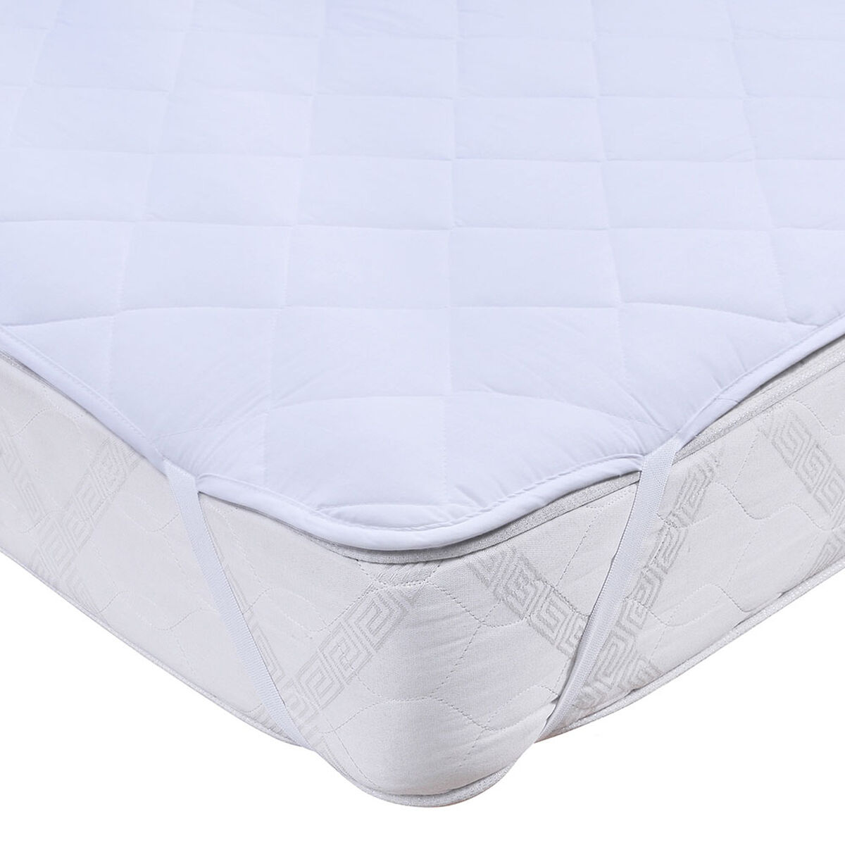 Cubrecolchón Impermeable Mashini 1,5 Plazas Blanco