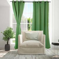 Set Cortinas Doral Black Out Victoria  220 x 140 cm Verde