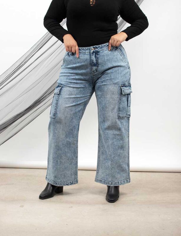 Pantalon Cargo Mujer Talla Grande Jeans Cargo Mujer Extralindas Abc