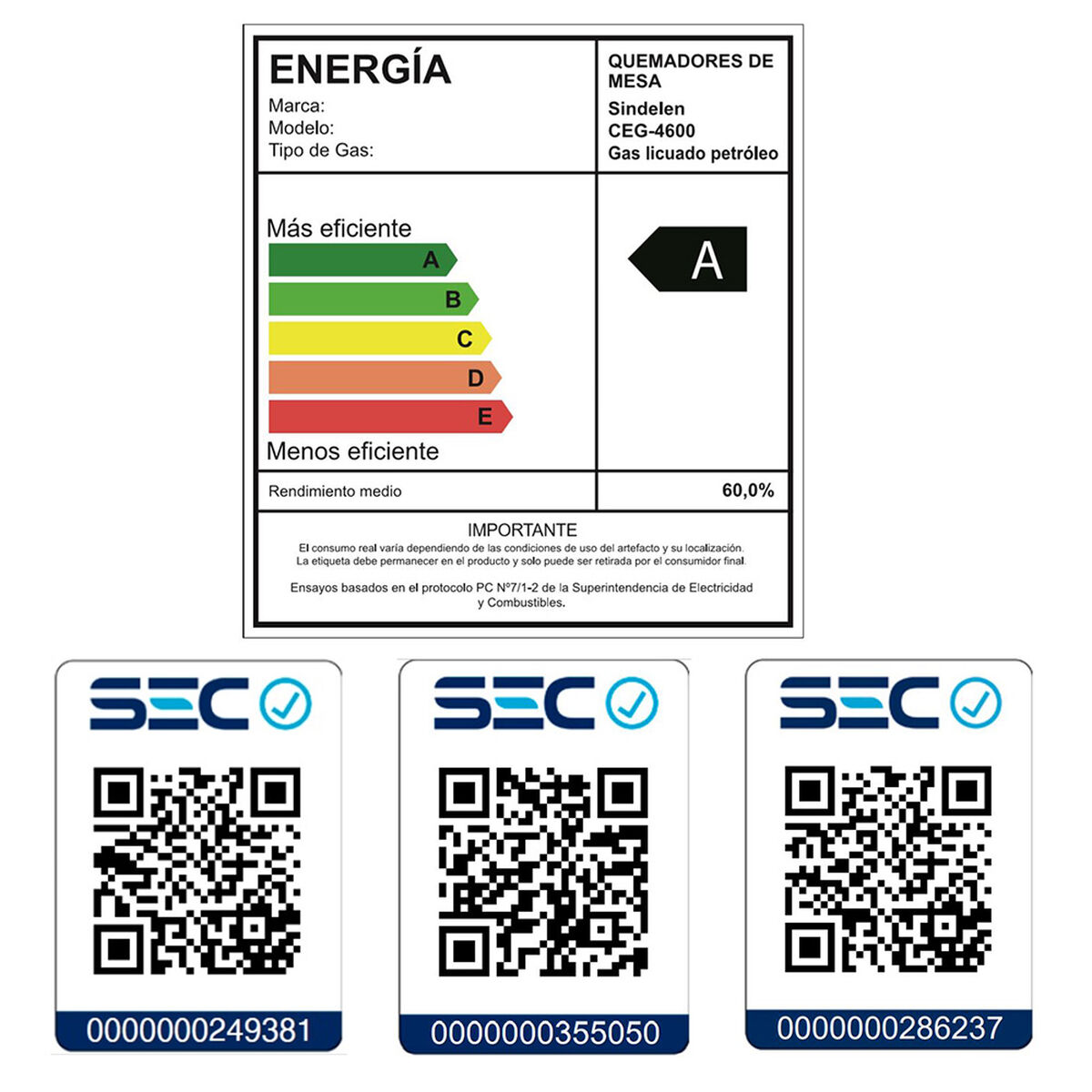 Kit Cocina Sindelen Campana CA-610EIN + Horno Empotrable HE-7200IN + Encimera CEG-4600IN