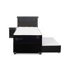 Cama Nido CIC 1,5 Plazas Premium + Respaldo + Velador Dublin