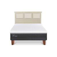 Cama Europea CIC 2 Plazas Ortopedic Advance + Respaldo Torino Alpino