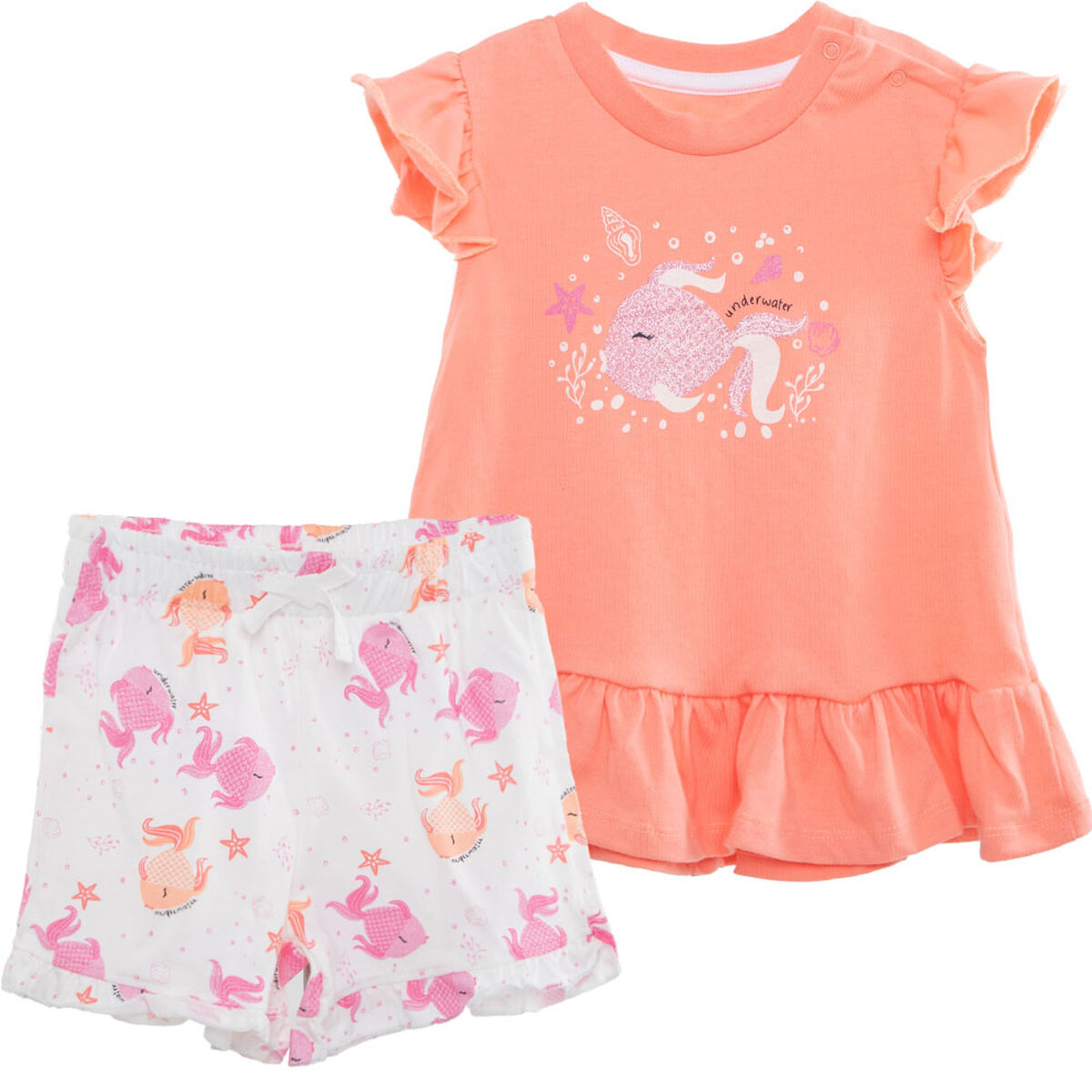 Conjunto Polera+Short de Algodón Chess Baby