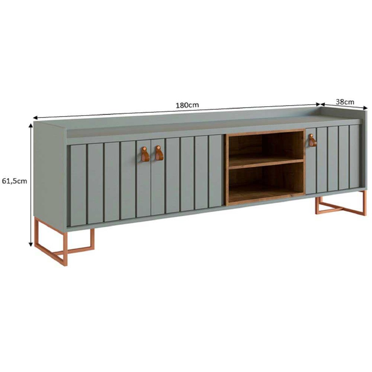 Rack TV Amuv Grace                                         Hasta 70" Verde