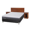Box Spring CIC 2 Plazas Ortopedic Advance + Respaldo + 2 Veladores New Villarrica