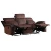 Sofá Reclinable Zoy Home Brunei 3 Cuerpos Café