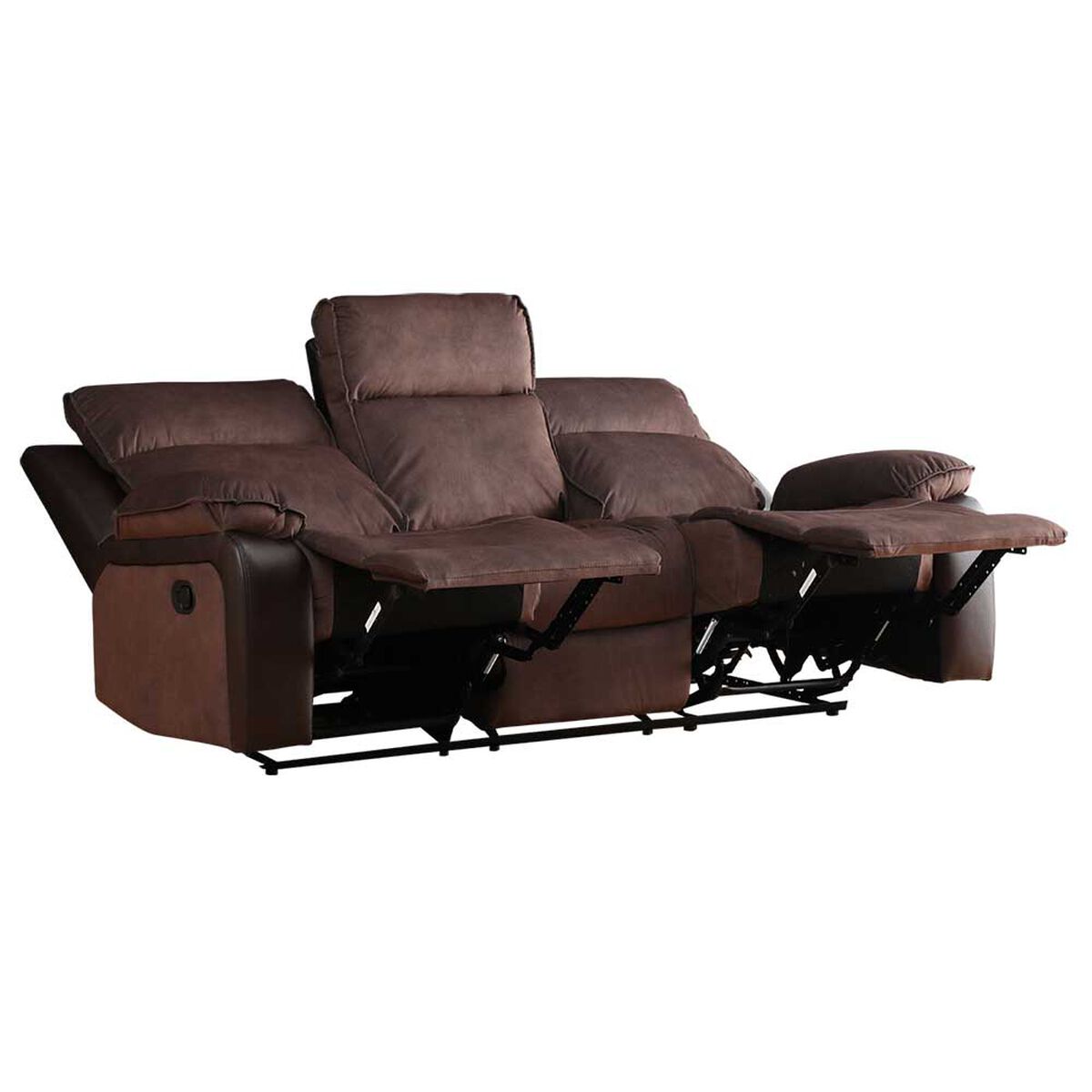 Sofá Reclinable Zoy Home Brunei 3 Cuerpos Café