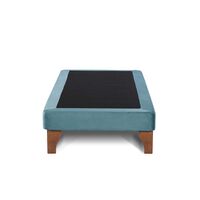 Base Europea Dividida Latam Home 1 Plaza Zen Tela Velvet Turquesa