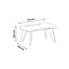 Mesa de Centro Mobilo Nicole Freijo con Off White