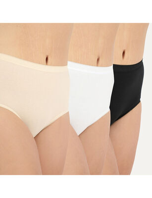 Imagen 1 del producto Pack 3 Calzones Mujer Flores MULTICOLOR, BLANCO