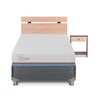 Cama Americana CIC 1,5 Plazas Excellence Plus + Respaldo + Velador