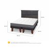 Cama Europea CIC Base Dividida King Anatomic + Respaldo Torino