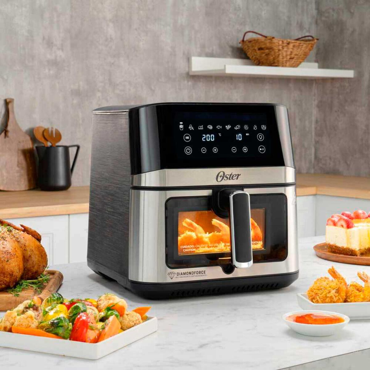 Freidora de Aire Oster CKSTAF75WDSSDF-052 7,5 lts.