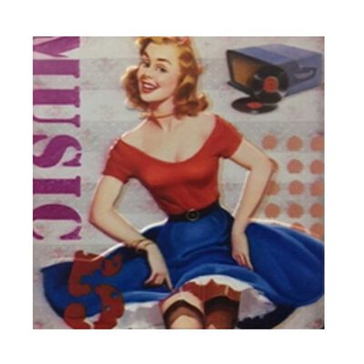 Imagen 1 del producto Cuadro Placa Metal Vgo para Colgar 30 x 30 cm Mod1