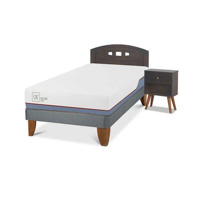 Imagen 2 del producto Cama Europea CIC 1,5 Plazas Excellence Plus + Respaldo + Velador Gales