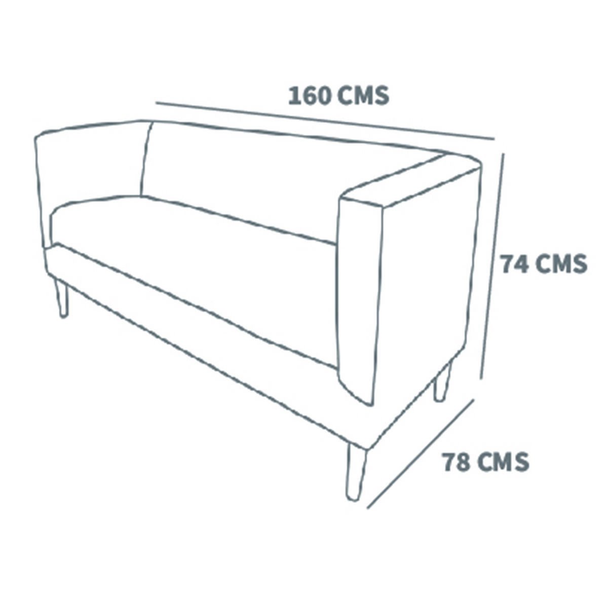 Sof&aacute; Tela Velvet Latam Home Brescia 2 Cuerpos