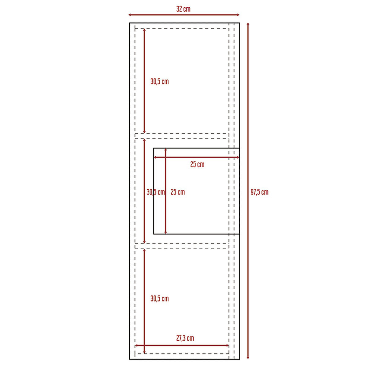 Mueble Auxiliar de Baño Vanguard