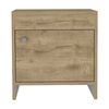 Velador TuHome Colore 1 Puerta Macadamia y Blanco