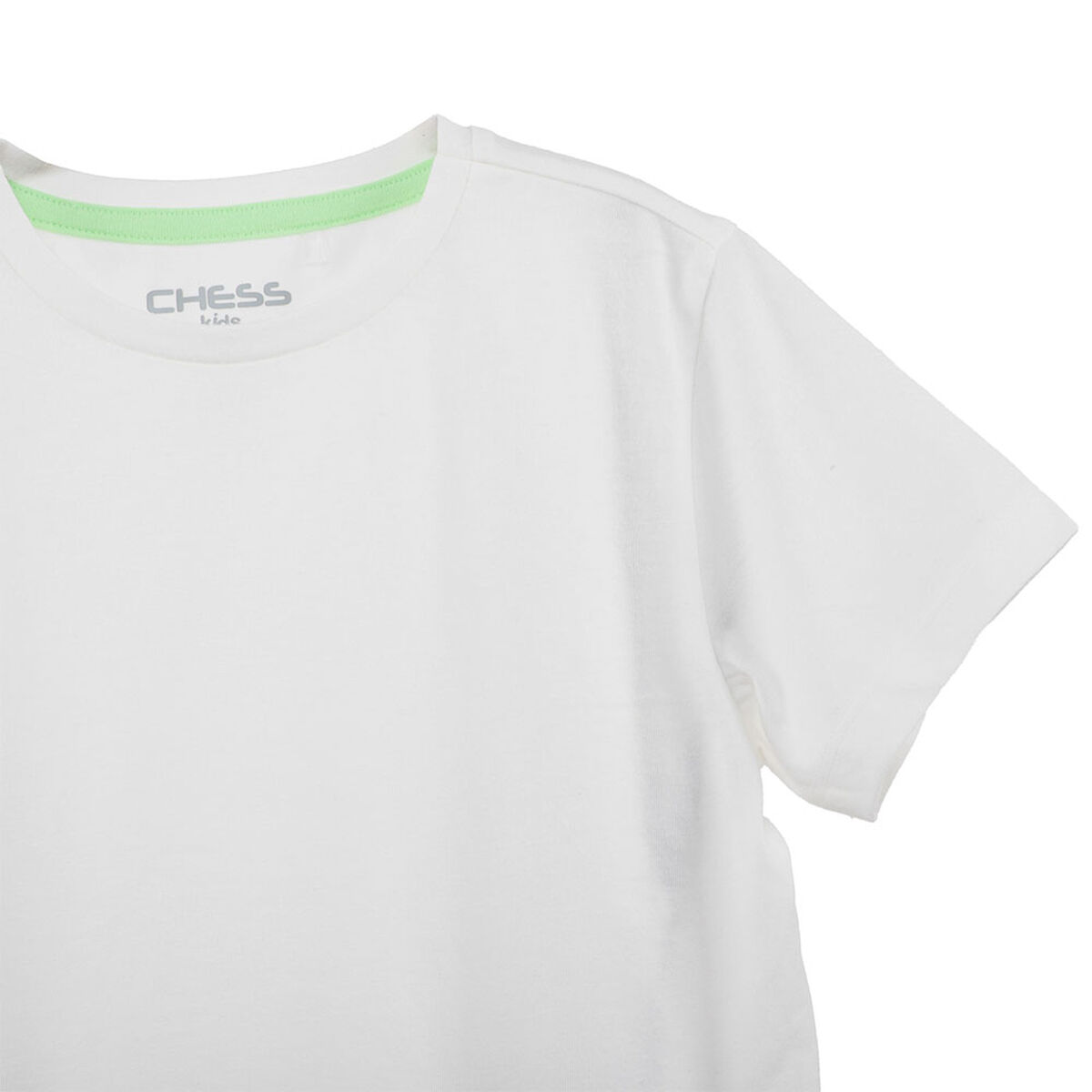 Polera Manga Corta Lisa de Algod&oacute;n Ni&ntilde;a Chess