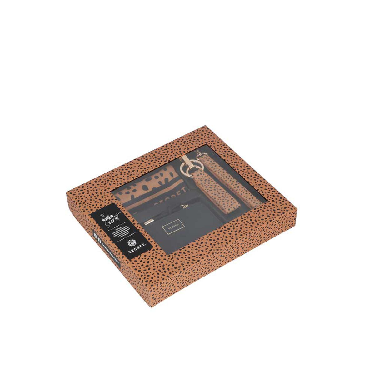 Billetera + Pañuelo + Llavero Secret Marrakech SS25 Negro