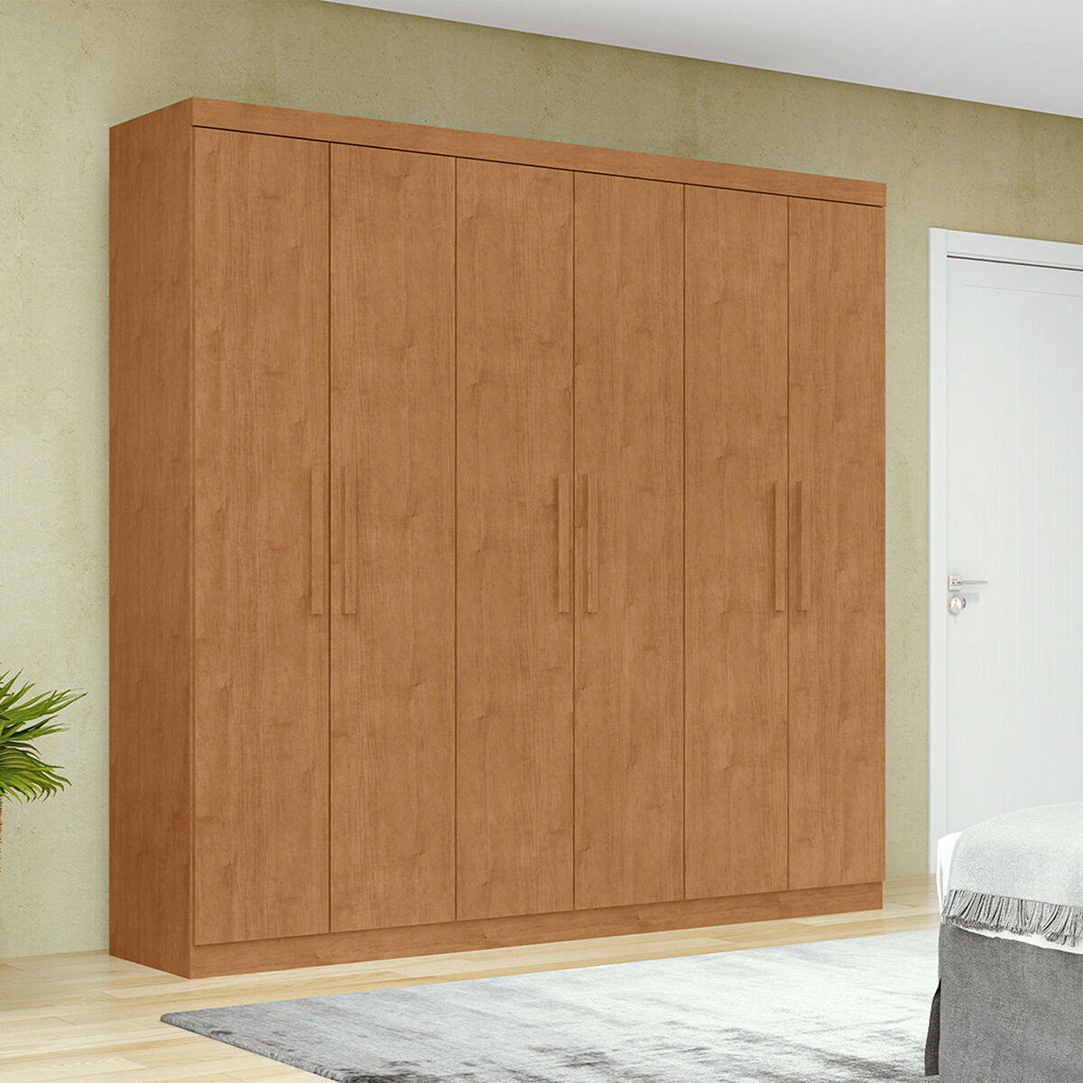 Closet Di Poretti Design Jazz 3 Cajones 6 Puertas Caf&eacute;