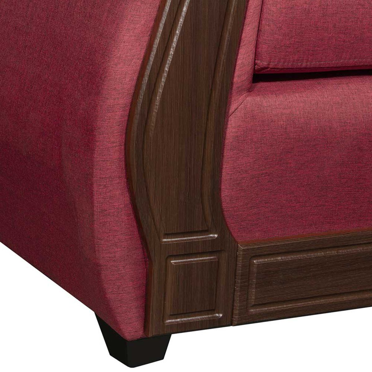 Sof&aacute; Black Factory Sofia 2 Cuerpos Burdeo