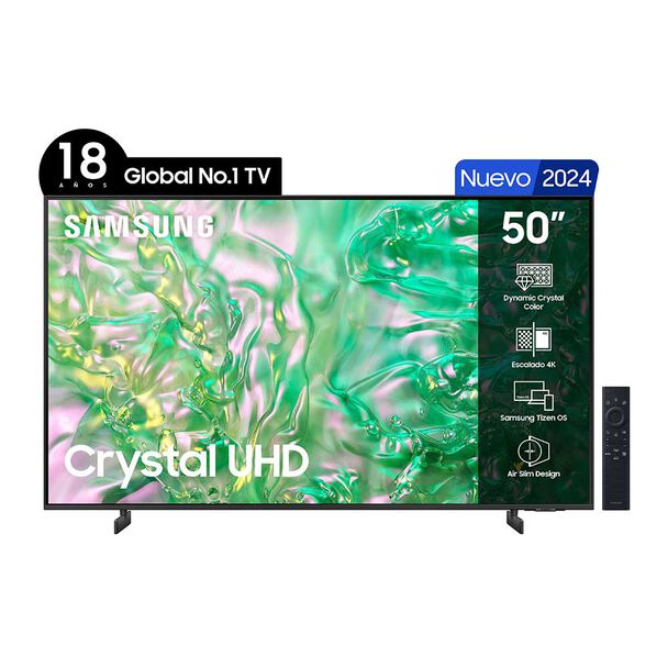 LED 50"" Samsung Crystal DU8000 Smart TV 4K UHD 2024