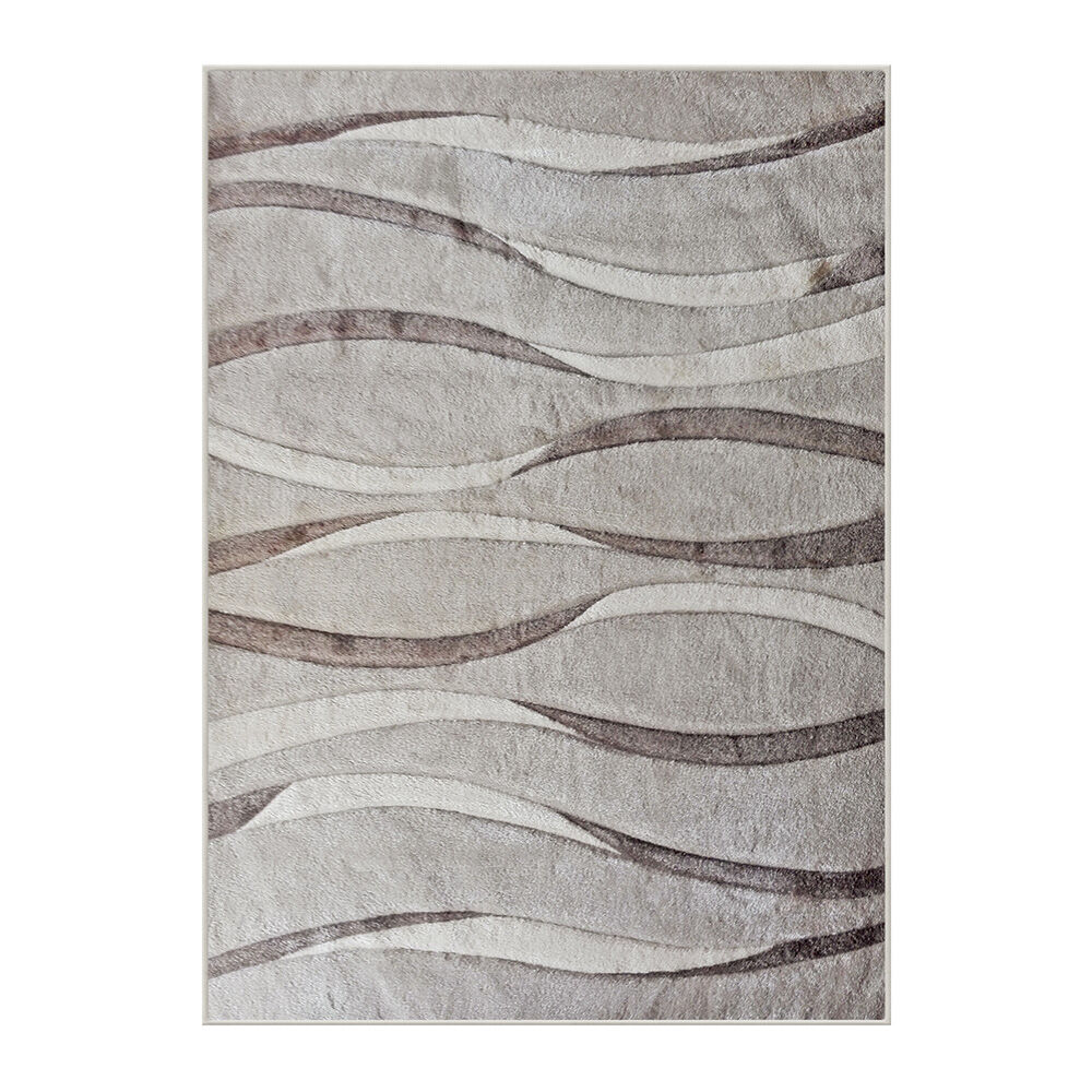 IDETEX Alfombra Frize Carved D6 80X120 Cm Crema